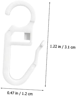 MAGICLULU 50pcs Plastic Curtain Hooks Easy Install Remove