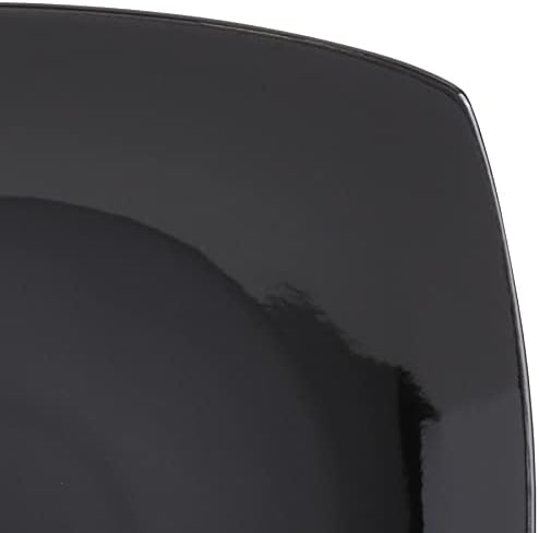 Gibson Soho Lounge Square Black Dinnerware Set 16pc