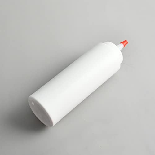 XUEYEGONGJI 240ml Plastic Condiment Squeeze Bottles 4PCS with Tip Caps