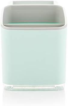 Minky Homecare Sink Caddy Sponge Holder with Tray and Drainage Spout Pastel Green