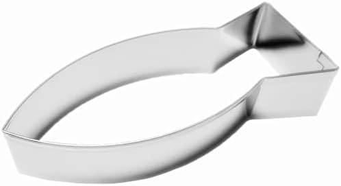 Comais Large Fish Cookie Cutter - 46 Inch Stainless Steel Jesus Fish Mold