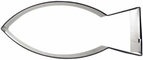 Comais Large Fish Cookie Cutter - 46 Inch Stainless Steel Jesus Fish Mold