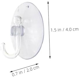 ABOOFAN 40pcs Suction Cup Hooks for Bathroom Towels Clothes Accessories