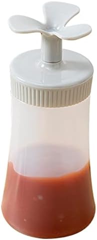 Tmay Squeeze Sauce Bottle with Inverted Design and Non-Spill Tip