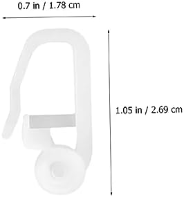 LIFKOME 50pcs Shower Curtain Hooks