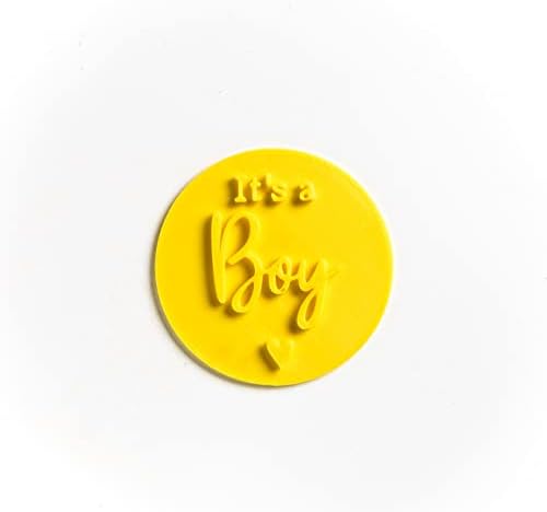 Its A Boy Embosser Stamp for Cupcakes Fondant Icing Clay Cake Baking