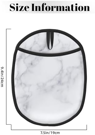 White Marble Silicone Oven Mitts 2 Pack