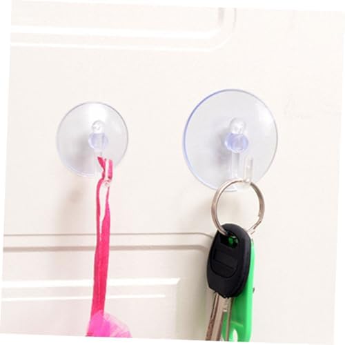 ABOOFAN 40pcs Suction Cup Hooks for Bathroom Towels Clothes Accessories