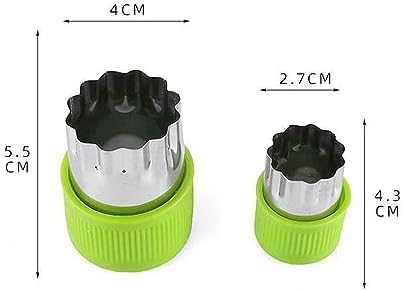 12Pcs Vegetable Cut Flower Mould Set for Kitchen