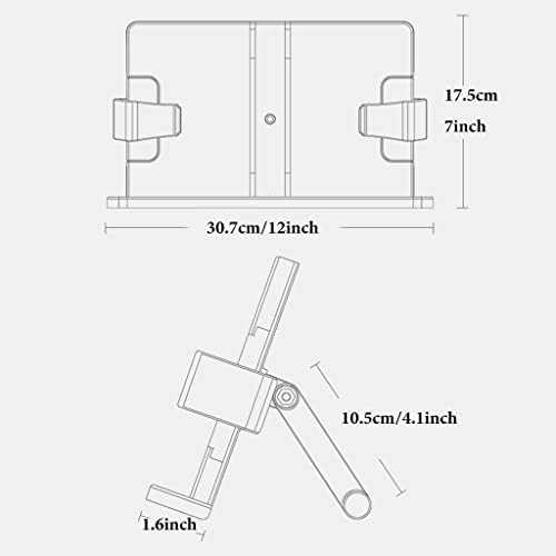 White Adjustable Book Stand for Reading and Writing