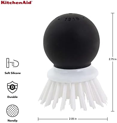 KitchenAid Soft Grip Vegetable Brush 205 Inch Black