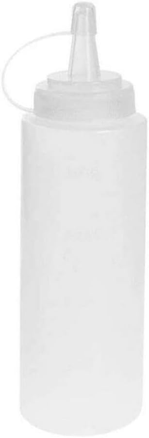 Hintyne 400ml Transparent Squeeze Bottle with Cap for Sauces