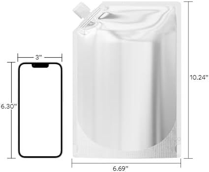 QQ Studio 50 Silver Stand Up Spout Pouches
