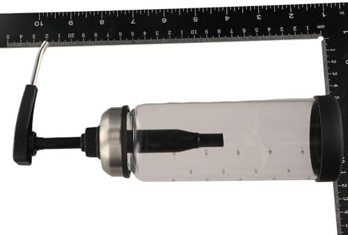 Glass Sauce Squeeze Bottle with Stainless Steel Spout 300ML 1