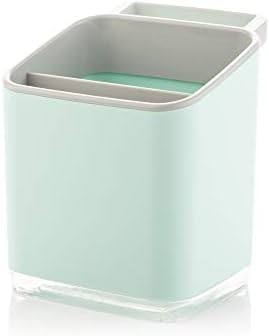 Minky Homecare Sink Caddy Sponge Holder with Tray and Drainage Spout Pastel Green