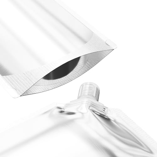 QQ Studio 50 Silver Stand Up Spout Pouches