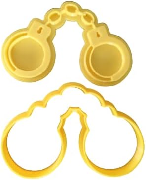 10cm Police Handcuffs Cookie Cutter with Embosser 1
