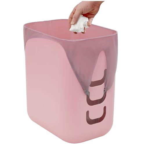 STORi Luup Wastebasket 25 Gallon Pink Made in USA 1