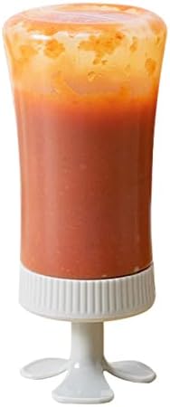 Tmay Squeeze Sauce Bottle with Inverted Design and Non-Spill Tip