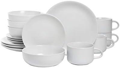 10 Strawberry Street Wazee Matte Coupe Dinnerware Set of 16 1