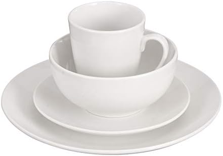 Gibson Home Zen Buffet Dinnerware Set 16pcs White Coupe