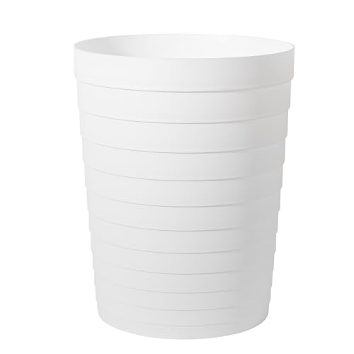 UUJOLY Small Trash Can 18 Gallon White 1
