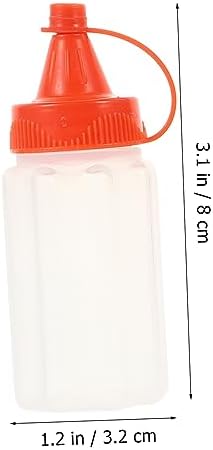Homoyoyo 12pcs Mini Condiment Bottles Set - Reusable for Travel and Meal Prep