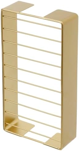 MyGift Modern Gold Tone Paper Towel Holder for Bathroom Countertop