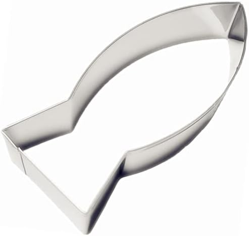 Comais Large Fish Cookie Cutter - 46 Inch Stainless Steel Jesus Fish Mold