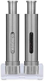 Grind Gourmet Salt Pepper Grinders with Window