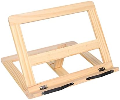 Portable Cookbook Stand with 2 Flip-Up Page Holders - Natural