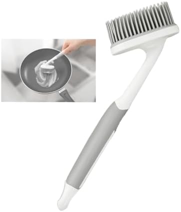 AMORBASE Dish Scrubber with Scraper Tip and Soft Bristles 1