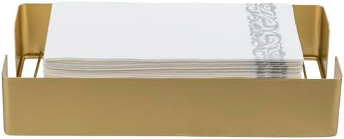 MyGift Modern Gold Tone Paper Towel Holder for Bathroom Countertop