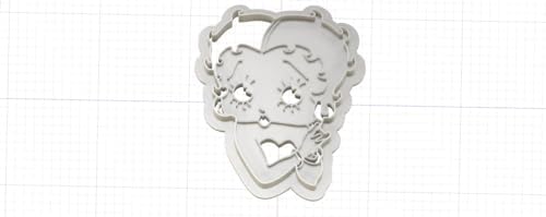 3D Printed Betty Boop Cookie Cutter for Creative Baking