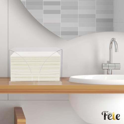 Fete Clear Acrylic Paper Towel Dispenser for Countertop