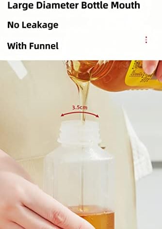 EPIPHANY 16 Oz Condiment Squeeze Bottles Set of 5 with Flip Top Cap