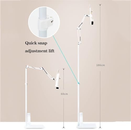 Adjustable Floor Stand for Tablet and Book Reading