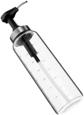 500ml Glass Stainless Steel Squeeze Sauce Bottle