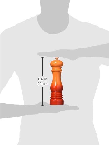 Le Creuset Salt and Pepper Mill Set 8-Inch Flame