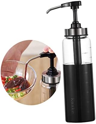 500ml Glass Stainless Steel Squeeze Sauce Bottle