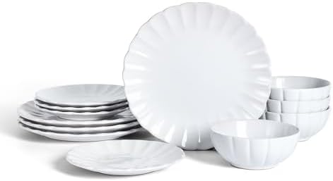 Earth Clay Phoenix 12-Piece Stoneware Dinnerware Set
