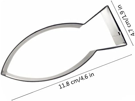 Comais Large Fish Cookie Cutter - 46 Inch Stainless Steel Jesus Fish Mold