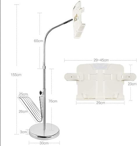 Hands Free Book Stand with 360 Rotating and Adjustable Height