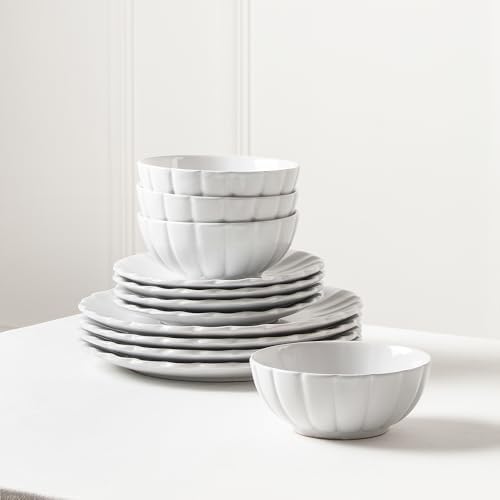 Earth Clay Phoenix 12-Piece Stoneware Dinnerware Set