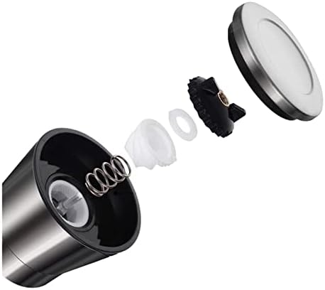 ZAEGO Refillable Pepper Mill Set Of 2 Silver