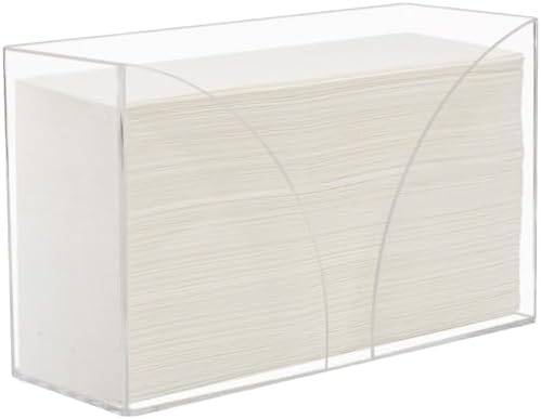 Fete Clear Acrylic Paper Towel Dispenser for Countertop