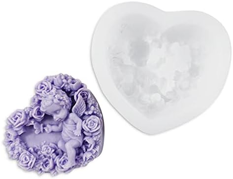 Junhcone Cookie Cutter Fondant Cake Mold Cute Angel Food-Grade Silicone
