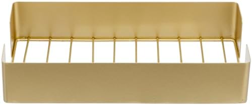 MyGift Modern Gold Tone Paper Towel Holder for Bathroom Countertop