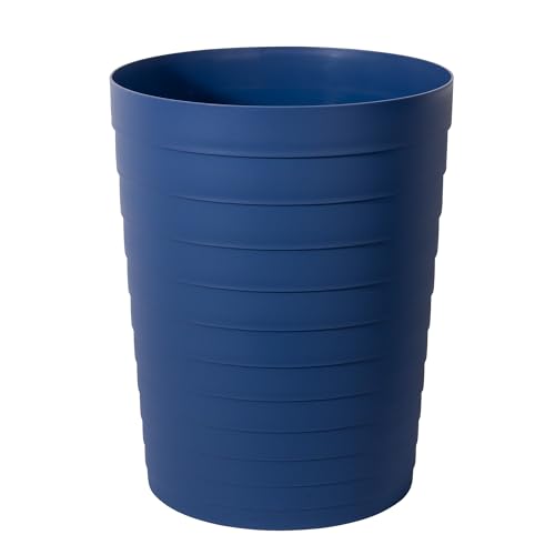 UUJOLY Small Trash Can 18 Gallon Navy Blue