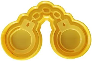 10cm Police Handcuffs Cookie Cutter with Embosser 1